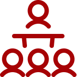 Leadership hierarchy icon