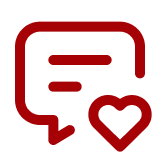 Communication and love graphic icon